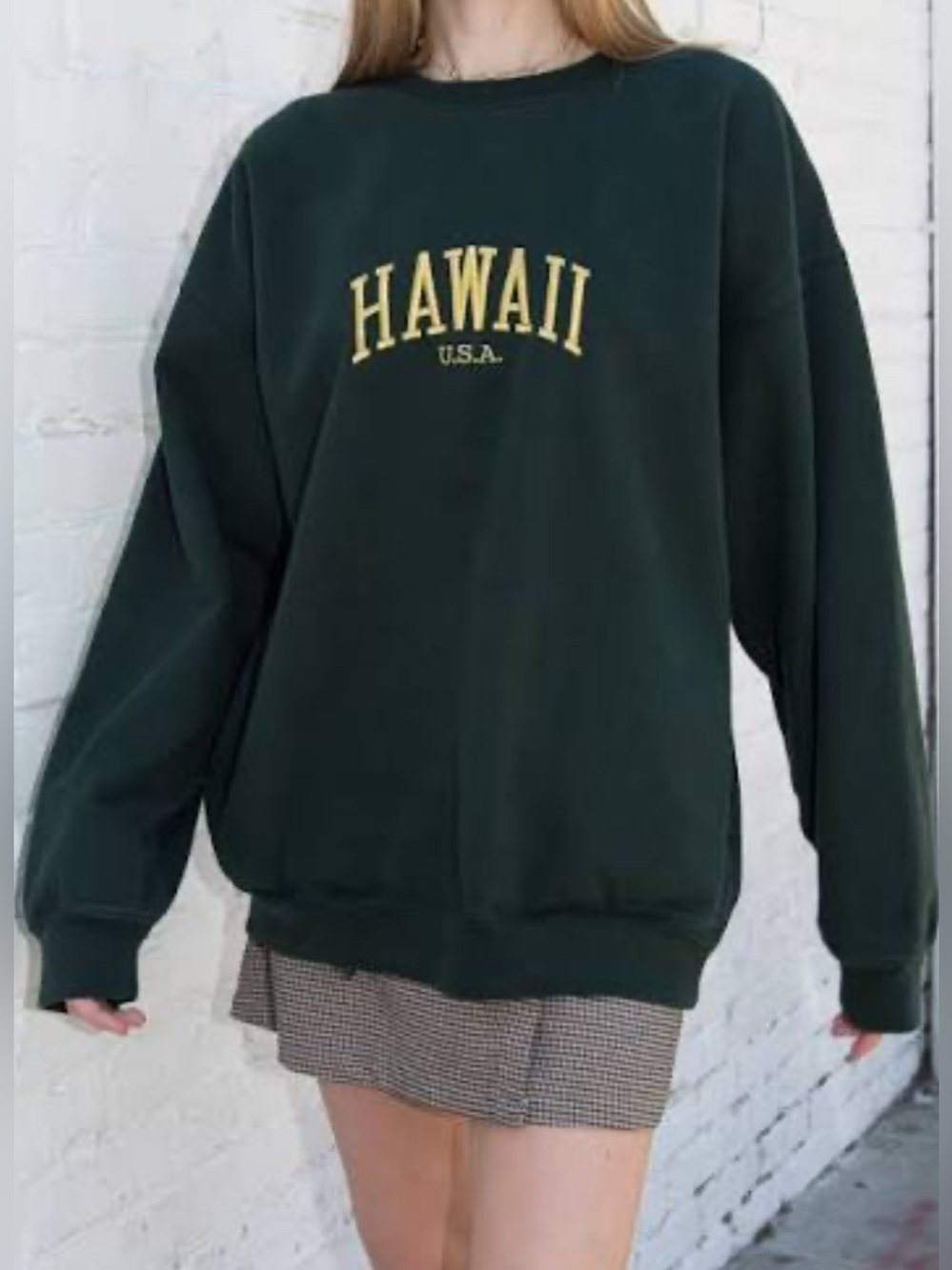 BRANDY MELVILLE │OVERSIZED HAWAII CREWNECK
